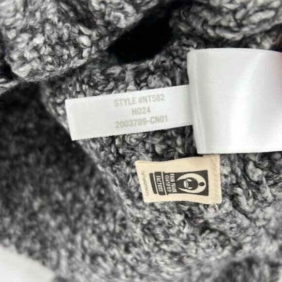 Madewell Women's Cable V-Neck Cardigan - Dusk Grey - Medium - NWT - Picture 6 of 8